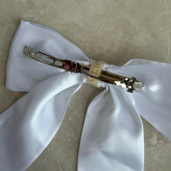 Laço Hortência Cetim Branco - M.T.A.S