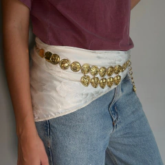 Imagem do Lenço Julie Jacquard Bege Pérola