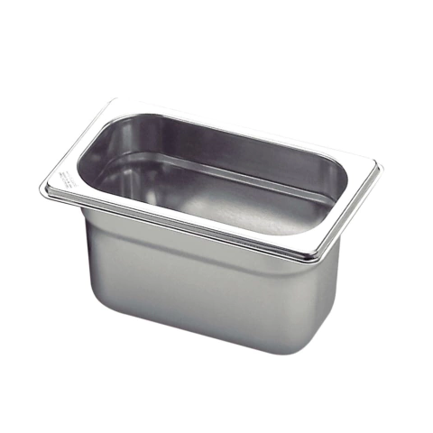 CUBA GN INOX 1/9 - SEM ALÇA - SEM TAMPA - TAMANHOS VARIADOS - VENDIDOS SEPARADAMENTE