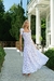 Vestido Midi de Renda Branca Com Forro Nude Bride na internet