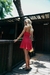 Vestido Curto de Crepe Vermelho Ruby Cheer - Fernanda Bono Boutique 