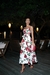 Vestido Midi de Crepe Off-White Com Estampa Floral Vermelha Grace na internet