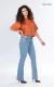 Calça Flare Reta - Carol na internet