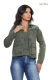 Jaqueta Jeans - Tamara (Verde Militar)