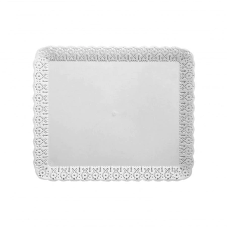 PLATO BLONDA RECTANGULAR PLASTICO