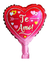 GLOBO METALIZADO CORAZON 25cm TE AMO (Modelos Surtidos) en internet