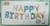 SET GLOBO METALIZADO FRASE "HAPPY BIRTHDAY" PASTEL 40 CM