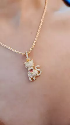 PINGENTE CAT CRAVEJADO - comprar online