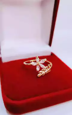 ANEL FLOR E FOLHA JOINHA AJUSTÁVEL - comprar online