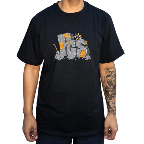 Camiseta Preta PGS - Wall