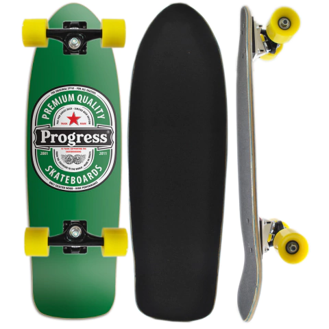 Skate Montado Cruiser Tail Progress - PGS - Cerveja