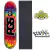 Kit com Lixa emborrachada, rolamento abec, parafuso e Shape Pro - PGS Central Taidai 8.1