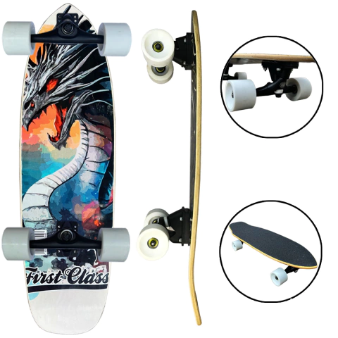 Skate Simulador Completo First Class - Dragão