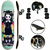 Skate Completo First Class Wanda Colors + Kit Proteção Unitoys