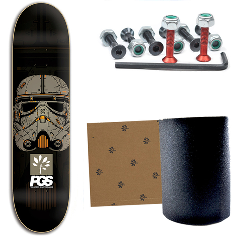 Kit com Shape PGS Startropper 8.0, Lixa emborrachada e parafuso de base 3/8