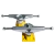 Truck Skate First Class Semi-Pro 129mm Standard - Prata Com Base Amarela