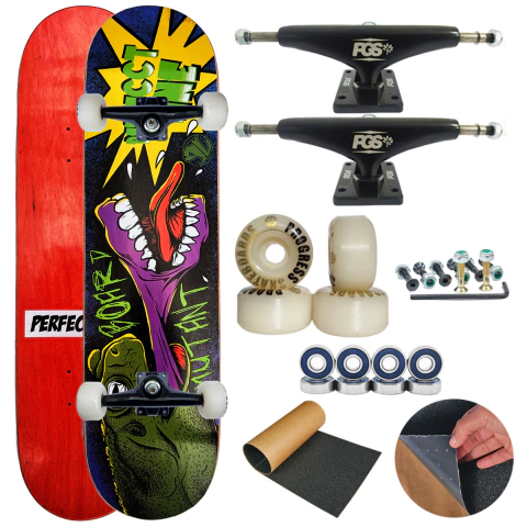 Skate Profissional Montado Perfect Line - Mutante 8.0