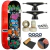 Skate Profissional Montado Perfect Line - Skull Punk 8.0