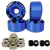 Roda Skate black Star 52mm com espaçador e rolamento abec 1 - Azul 95A Dureza