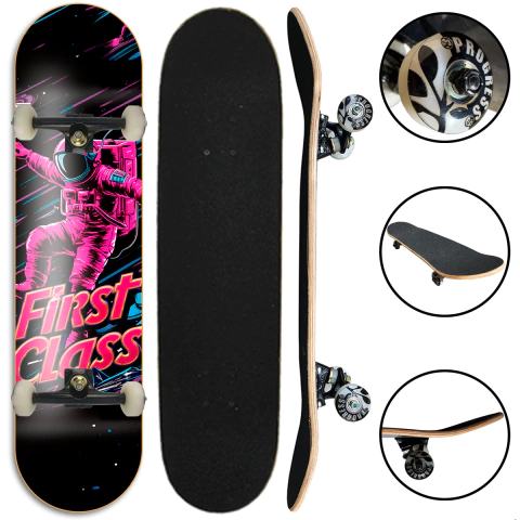 Skate completo Street Iniciante First Class - Astronauta