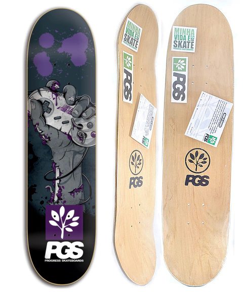 Kit com Shape PGS Nintendo 8.0, Lixa emborrachada e parafuso de base 3/8