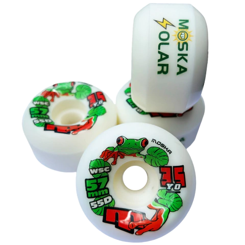 Roda de Skate Moska 57mm Solar Rock 55d - Frog
