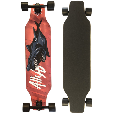 Skate Longboard Montado Completo Allyb - Shark o Tubarão