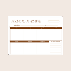 Bloco Semanal FOCUS - comprar online