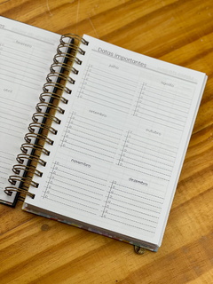 Agenda Permanente NEUTRA | Personalizada - Lopes Art