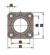 F216 ERM Mancal Quadrado 4 Furos - comprar online