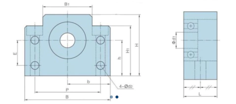 Mancal Fixo com Rolamento para Fusos de Esferas BF15 - comprar online
