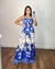 vestido longo estampado (2 amarrações) na internet
