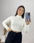 cropped gola alta ribana - Prin Modas