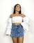 cropped lastex babado