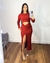 vestido fenda nó (manga longa) - comprar online