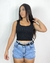 Cropped regata ribana decote U - comprar online
