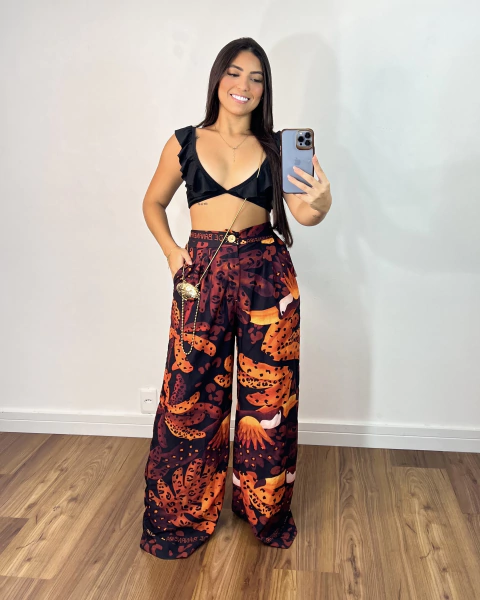pantalona Farm (preto/laranja)