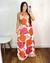 vestido longo estampado