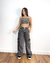 Conjunto jeans cargo grafite