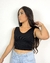 Imagem do Cropped decote V ribana