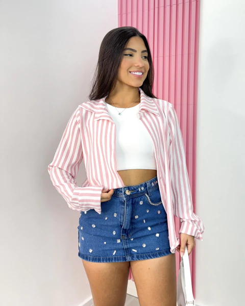 Camisa social listras duna