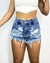 Short jeans destroyed marmorizado