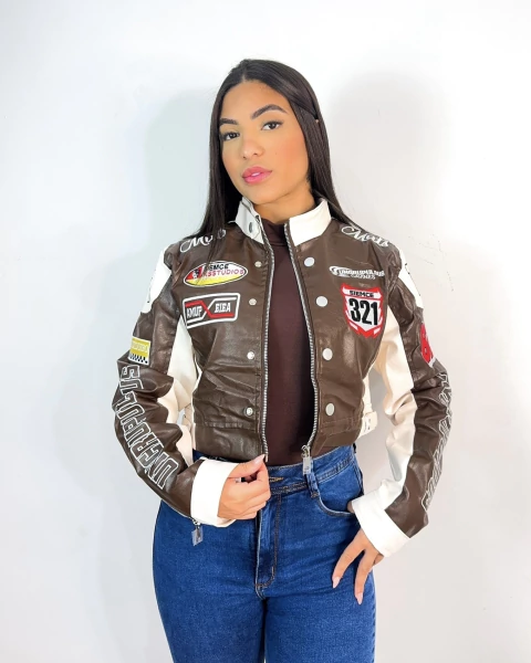 Jaqueta couro sintético muts - comprar online