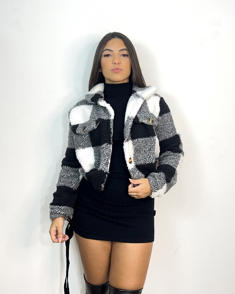 casaco Teddy xadrez