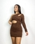 vestido mula manca recortes texturizado - comprar online