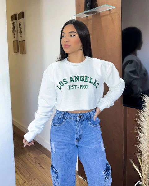 Cropped moletom Los Angeles - comprar online