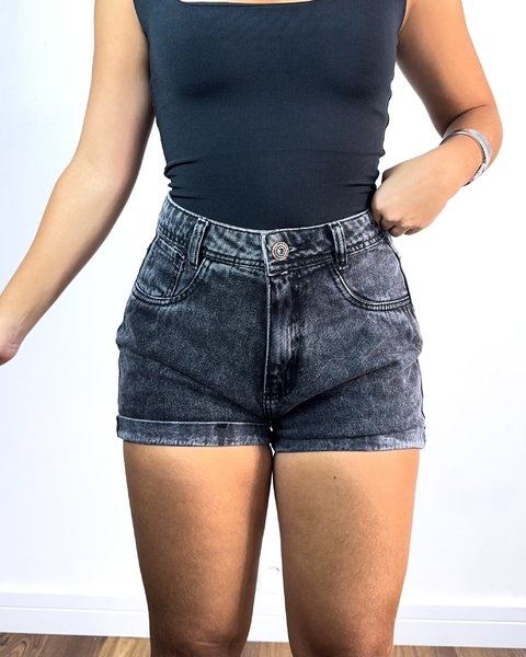 Short jeans grafite barra - comprar online