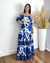 Vestido longo farm lastex