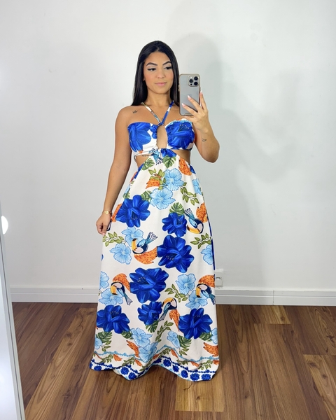Vestido Madri estampa tucano