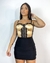 Corset acetinado renda alça - comprar online
